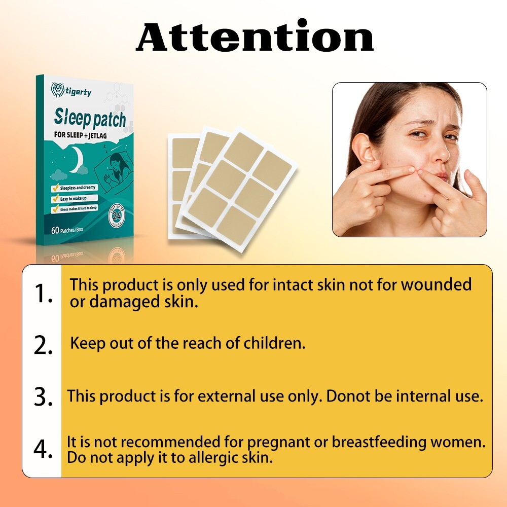 Jujuba Kernel Deep Sleep Patch Relieve Headache Natural Sleeping Aid Plaster