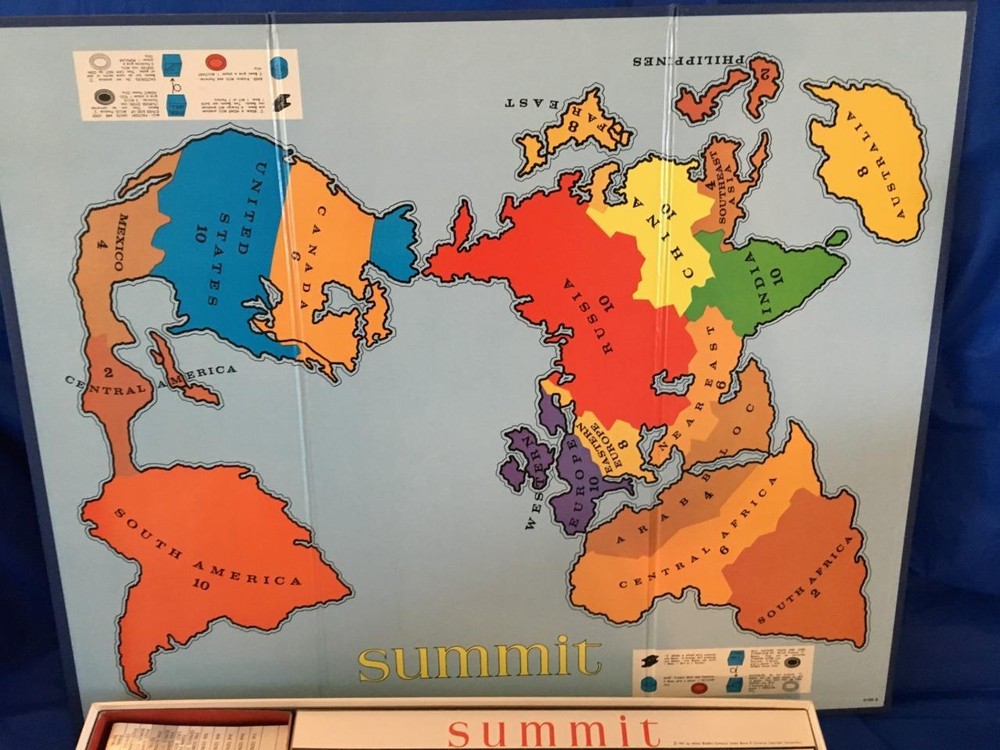 Summit....Vintage 1961........Global Strategy Game...Milton-Bradley