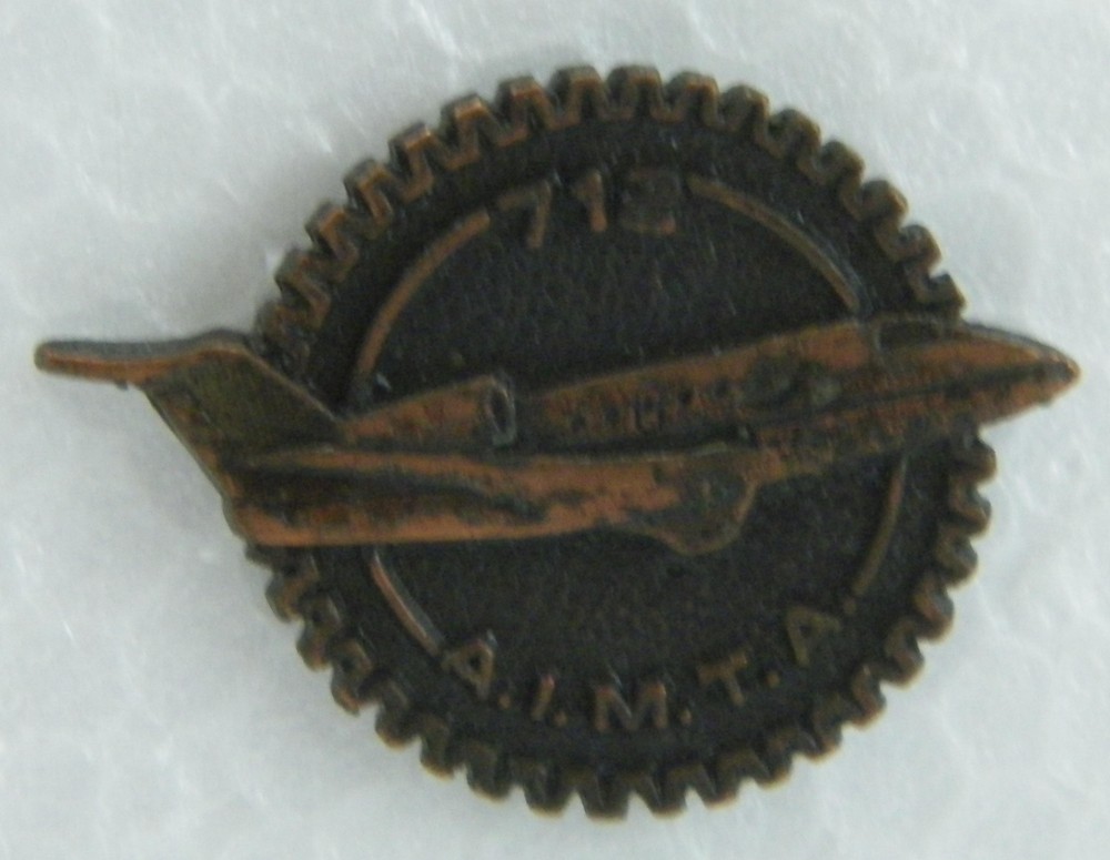 712 A.I.M.T.A. Metal Lapel Pin Pinback
