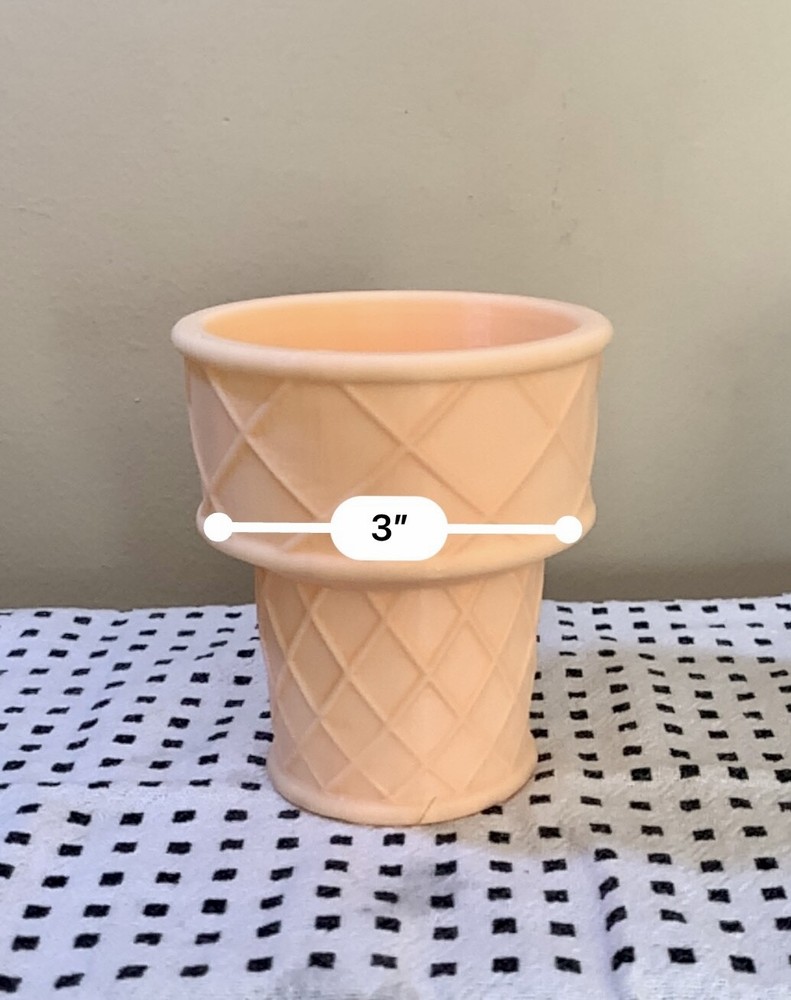 Cake Cone Plain or Chocolate 3D Printed Succulent Planter Ice Cream Cone Pot