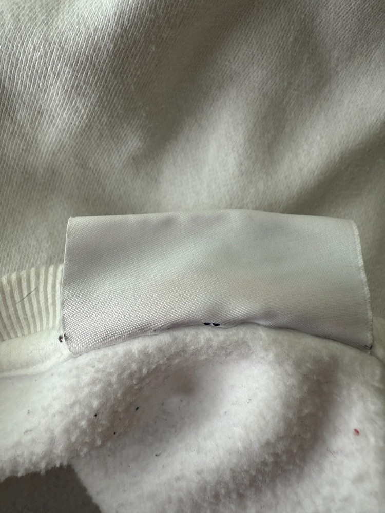 Fila Jumper White Cotton PullOver Medium M 38-40 in