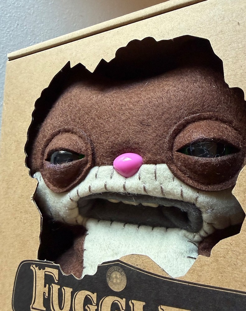 Fuggler Sketchy Squirrel Brown Felt Spinmaster Ugly Monsters MIB Sealed #1
