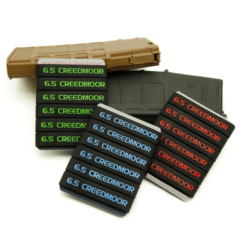 6 Pcs Multi Caliber Magazine Marking Band for Mag Safe Storage Tactical Range