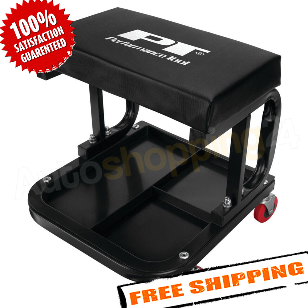 Performance Tool W85007 250 lb Rectangular Creeper Seat with Tool Tray