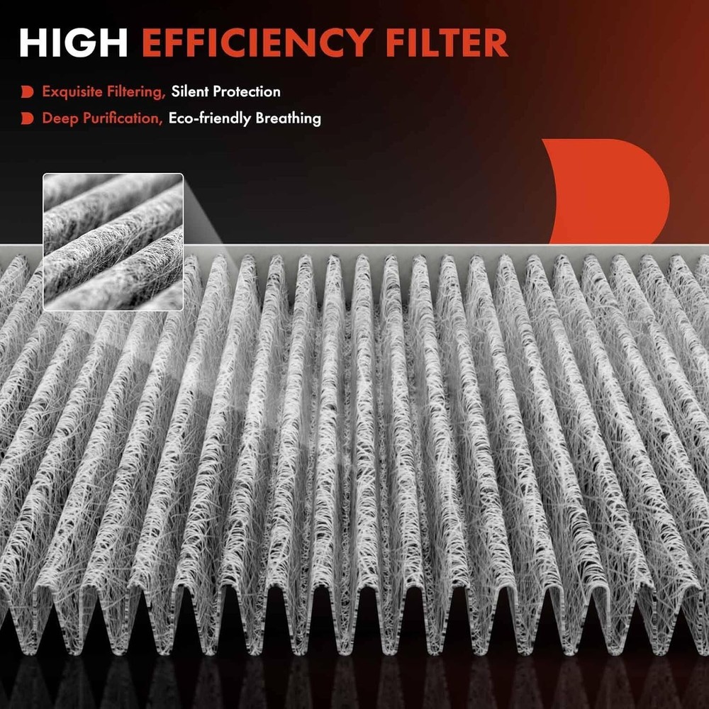 2-PC Cabin Air Filter with Activated Carbon Compatible with Jeep Models -