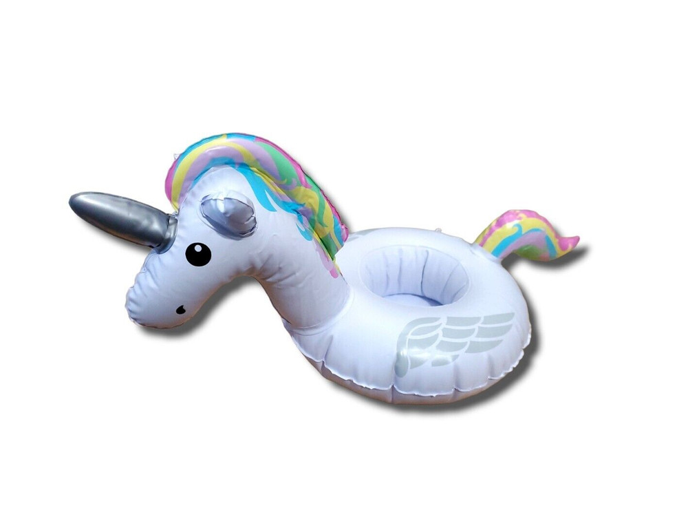 Inflatable Mini Magical Unicorn Beverage Float Boats 3pk