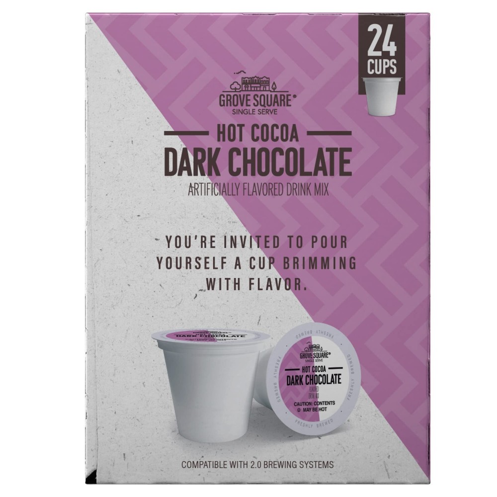 Hot Cocoa Dark Chocolate, 24 Single Serve Cups