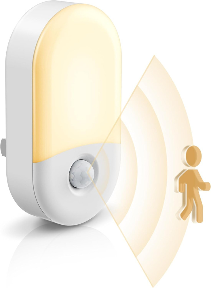 L LOHAS LED Motion Sensor Night Light, 2Pack, Motion Activated Night Light