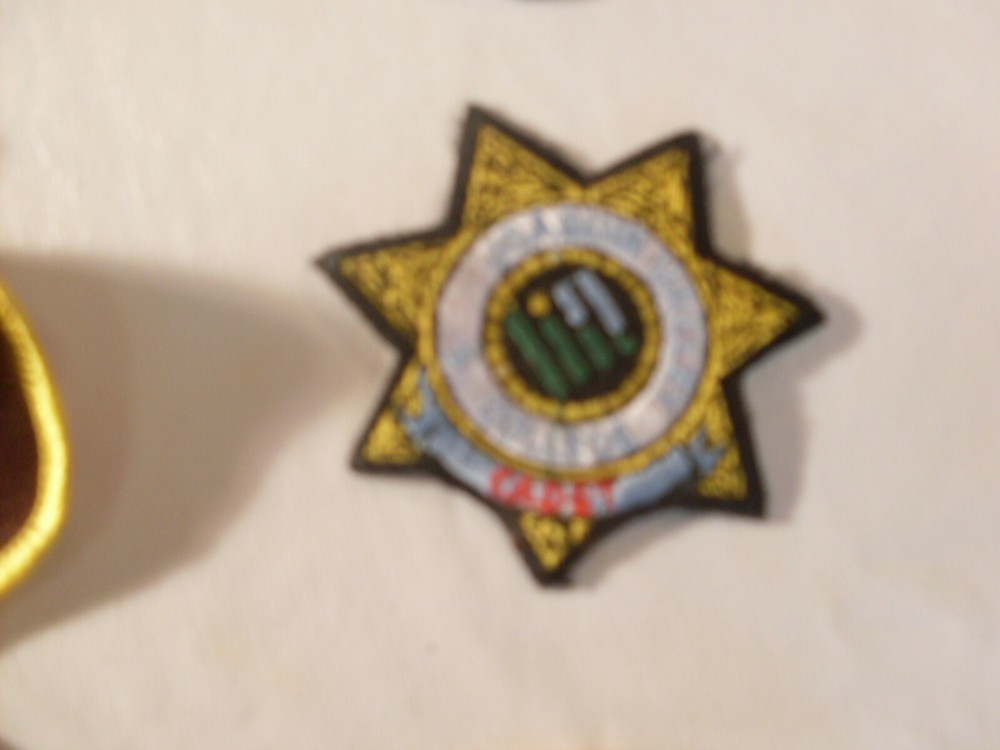 Police Sheriff Security Emblems Patches Embroidered Patch for display only