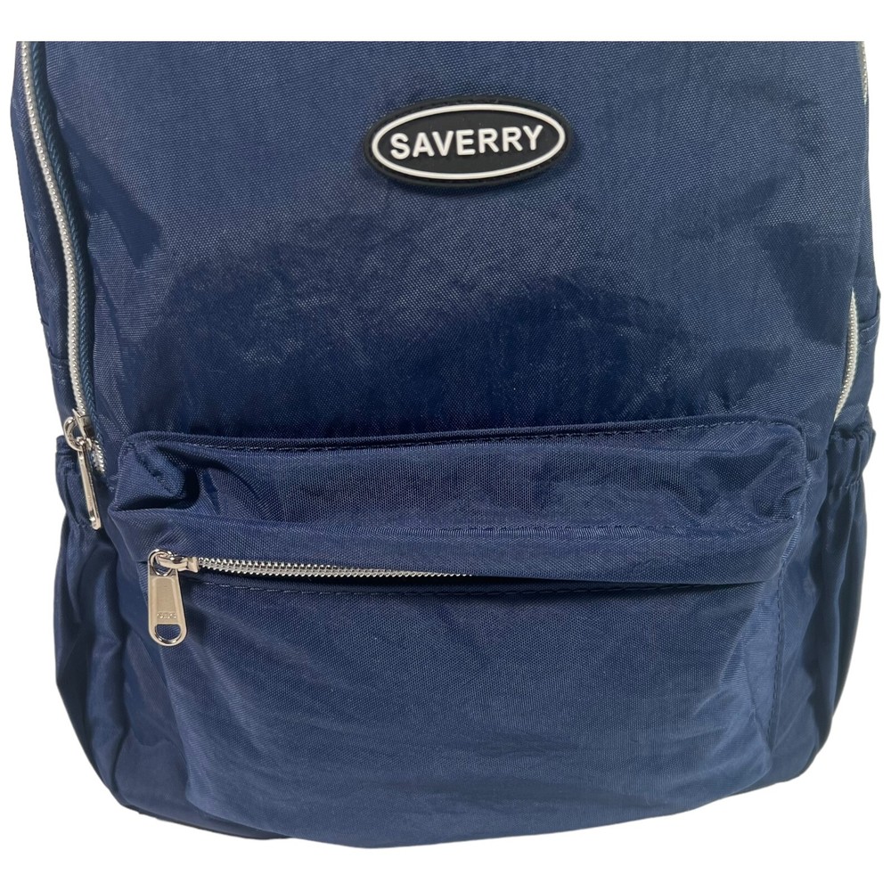 SAVERRY Lightweight Small Daypack Hiking Nylon Backpack Blue Multi Pockets