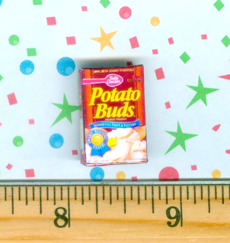 Dollhouse Miniature size Instant Mashed Potato Box # 1