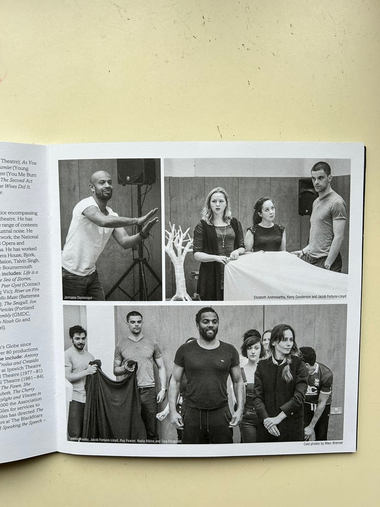 MACBETH Theatre Program GLOBE THEATRE