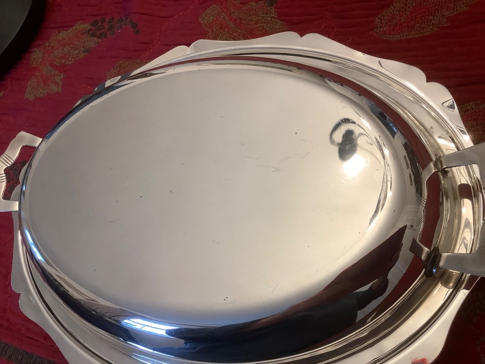 Vintage Yeoman Silver Plate Entree Serving Dish