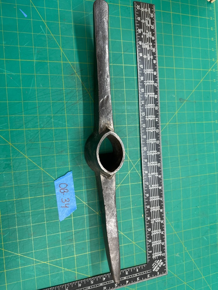 Vintage 22'' Long Railway Pick Axe Head Double- Sided Tool