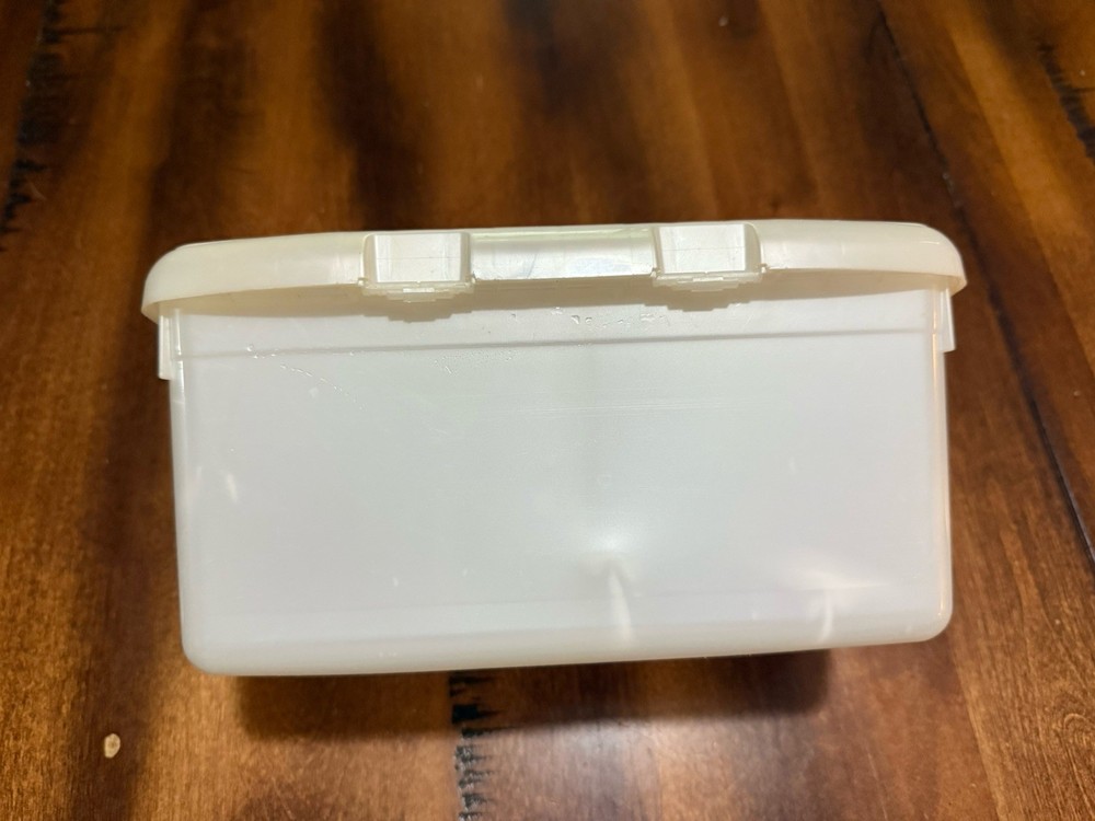 Huggies Baby Wipes Container White Plastic Flip Lid Refillable EMPTY