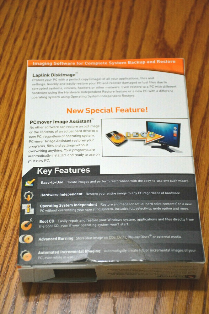 Brand new, sealed, Laplink Disk Image Backup & Recovery Software.
