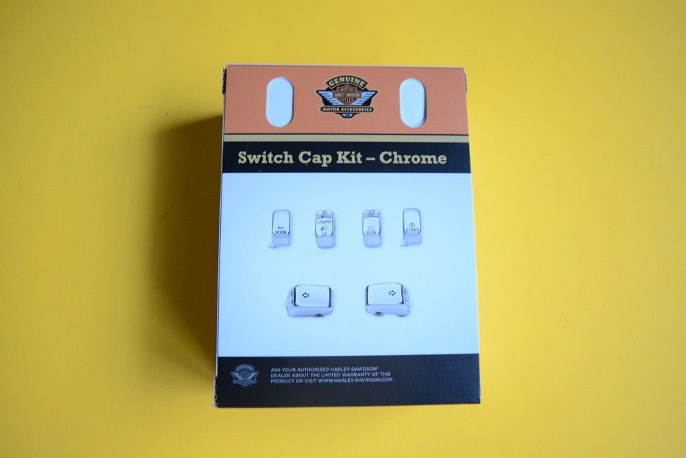 HARLEY DAVIDSON NEW OEM Chrome Switch Cap Kit 71804-03