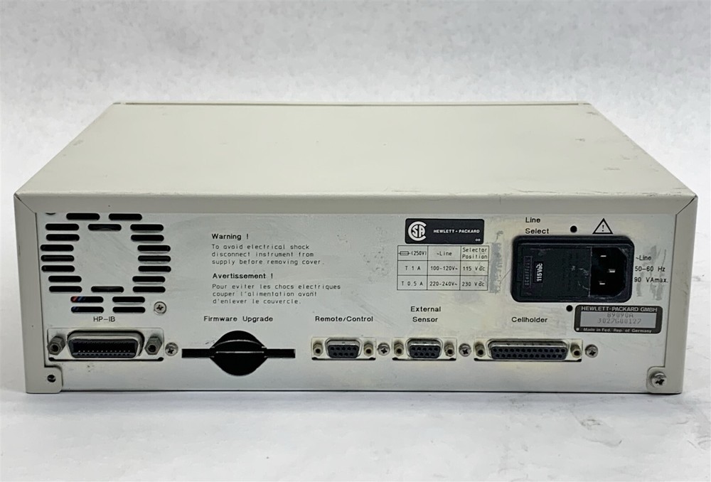 Agilent HP Hewlett Packard 89090A Diode Peltier Flow Cell Temperature Controller