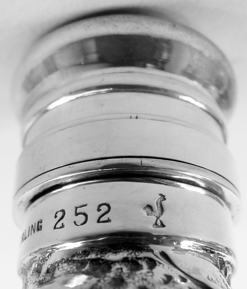 Gorham Flask 252 Antique Victorian Barware American Sterling Silver 1890