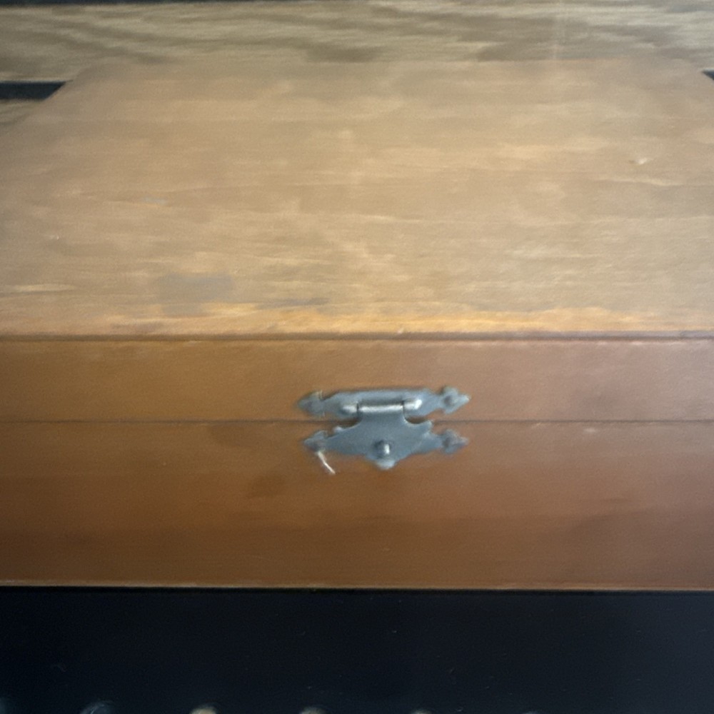 Vintage Microscope Set With Box And Slides