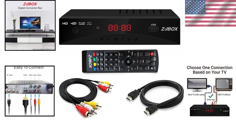 Digital TV Tuner with HDMI Output & Timer Setting