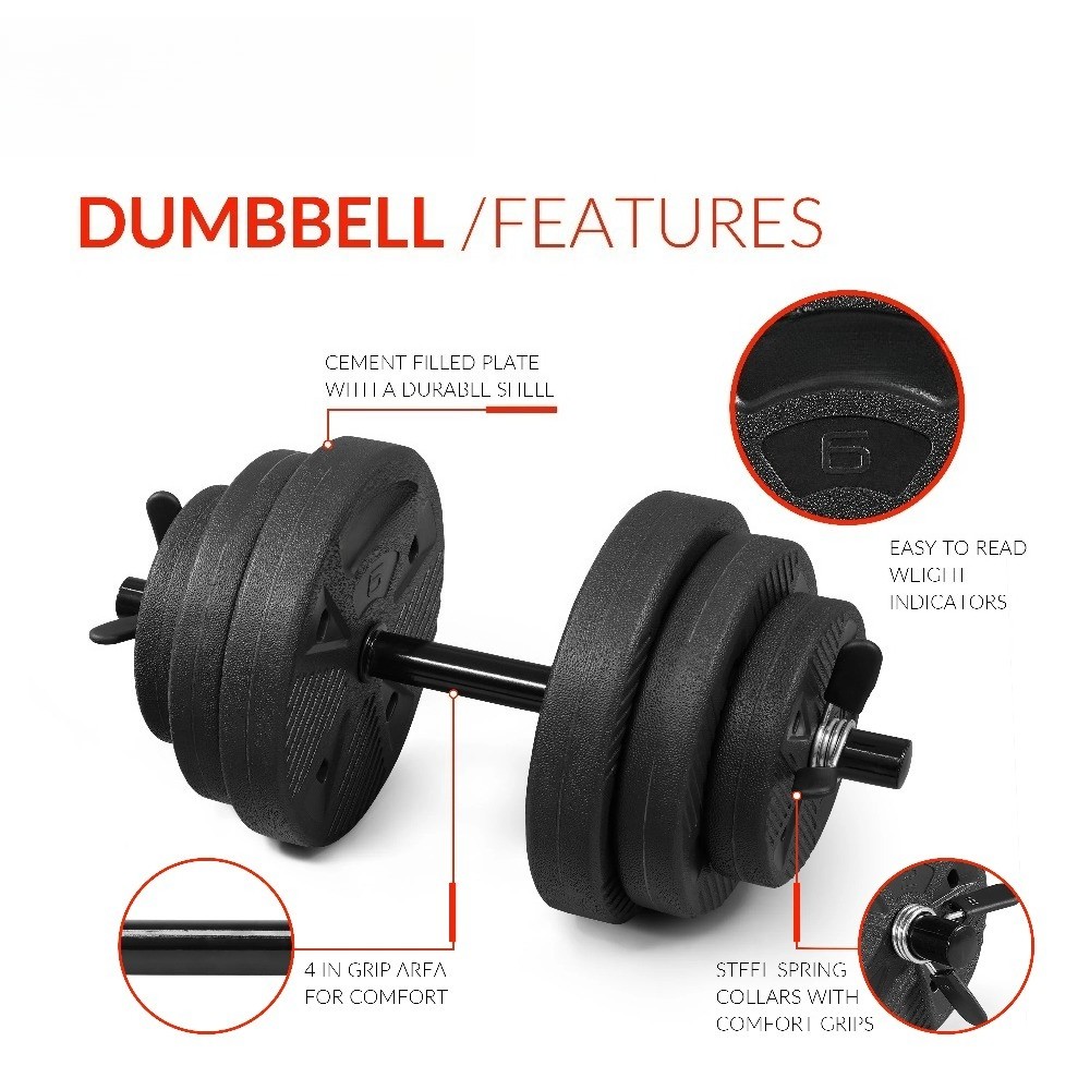 50 lb Adjustable Vinyl Dumbbell Set