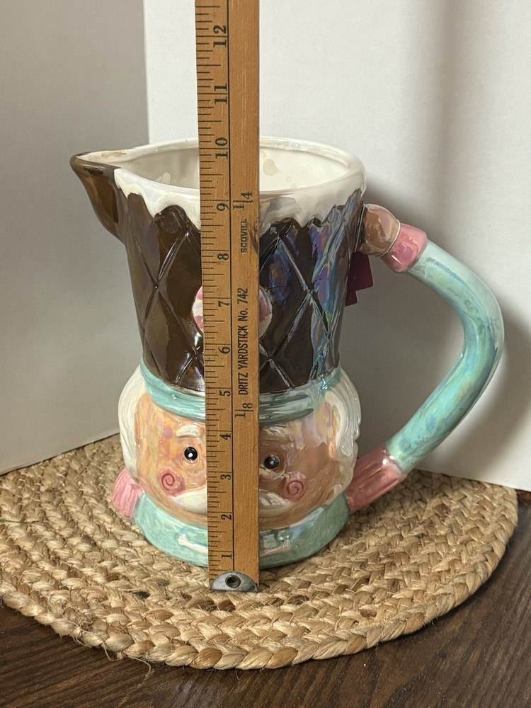 Iridescent Nutcracker Pitcher Pink Pastel