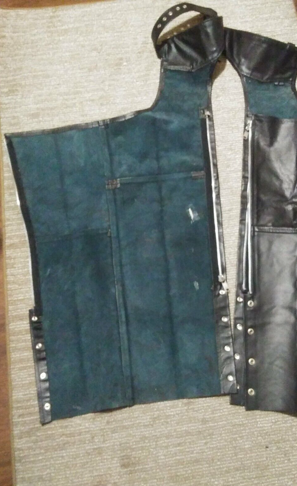 Vintage Event Leather Motorcycle Chaps Size SX (Small)