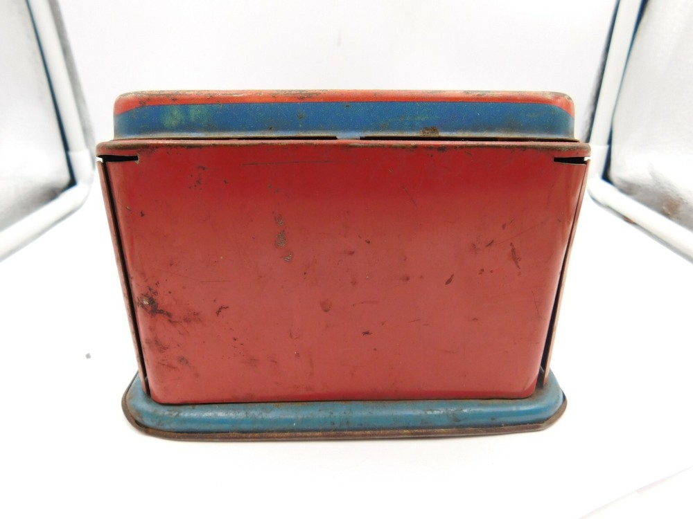 OLD 1940's Vintage Metal Tin Wolverine Adding Machine Hand Pull Dial Calculator