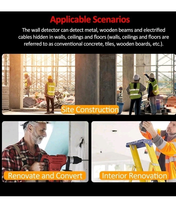 7 in 1 Stud Finder, Wall Scanner, Detector with Smart Microprocessor BLUE, T30