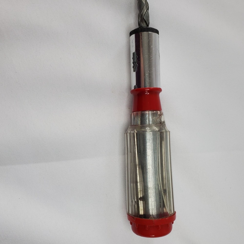 Oxwall Vintage Ratcheting Push Drill Screwdriver 6 Interchangeable Bits Japan