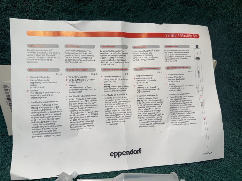 EPPENDORF 4720 Maxipettor Large Volume Pipette