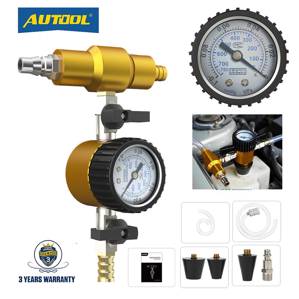 Auto Coolant Refill Purging Tool Cooling System Vacuum Radiator Kit Refill Tool