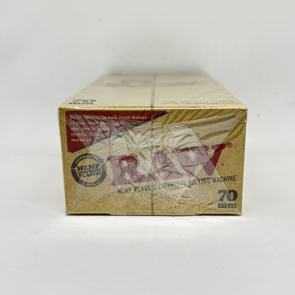 Raw 70mm Rolling Machine Roller Hemp composite Plastic Display/Retailer Box 12ct