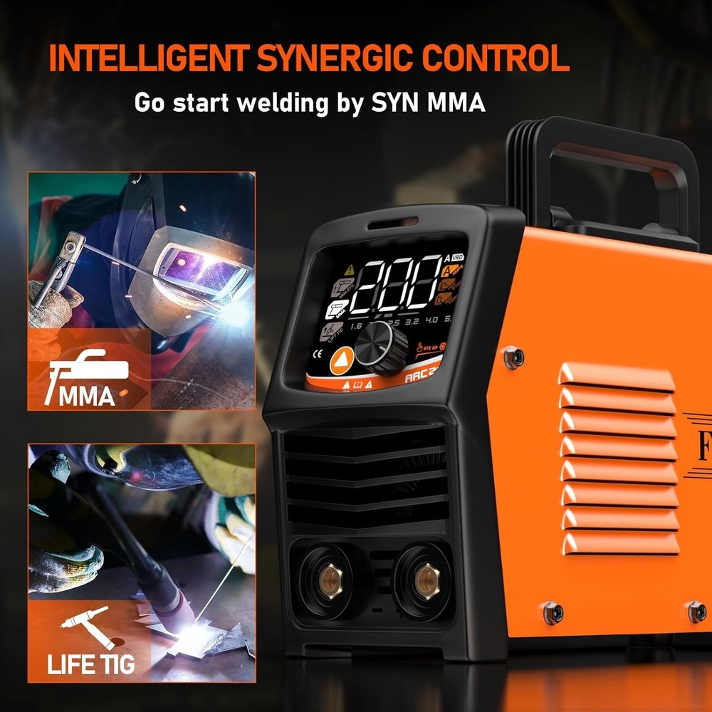 Beginner-Friendly Stick Welder with Smart MMA Technology & Complete Accessories