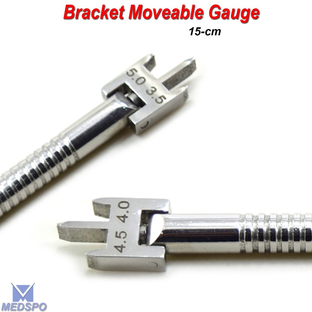 Orthodontic racket Positioning Movable Head Height Gauge Dental Instruments