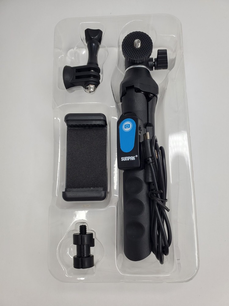 Sunpak - Multipod Multi-Function Tabletop and Handheld Tripod w Bluetooth remote