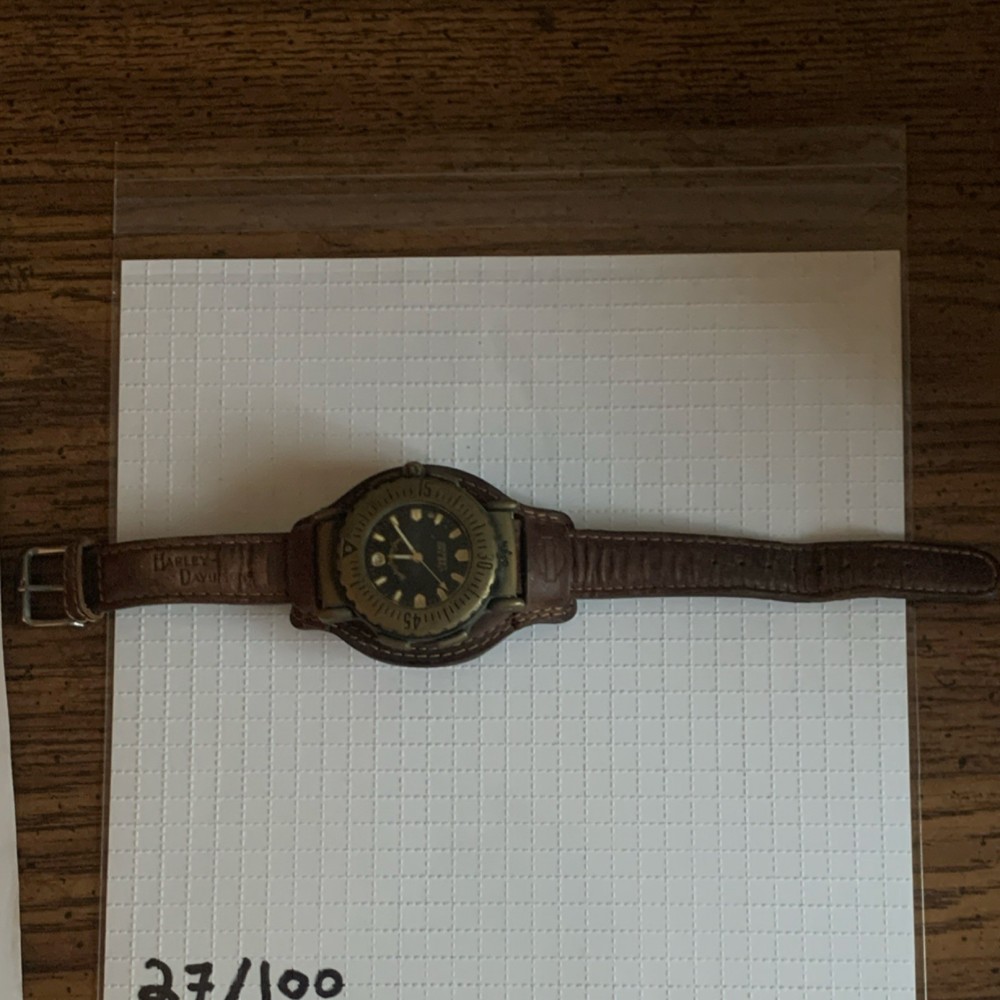 Harley Davidson live the legend with compass watch