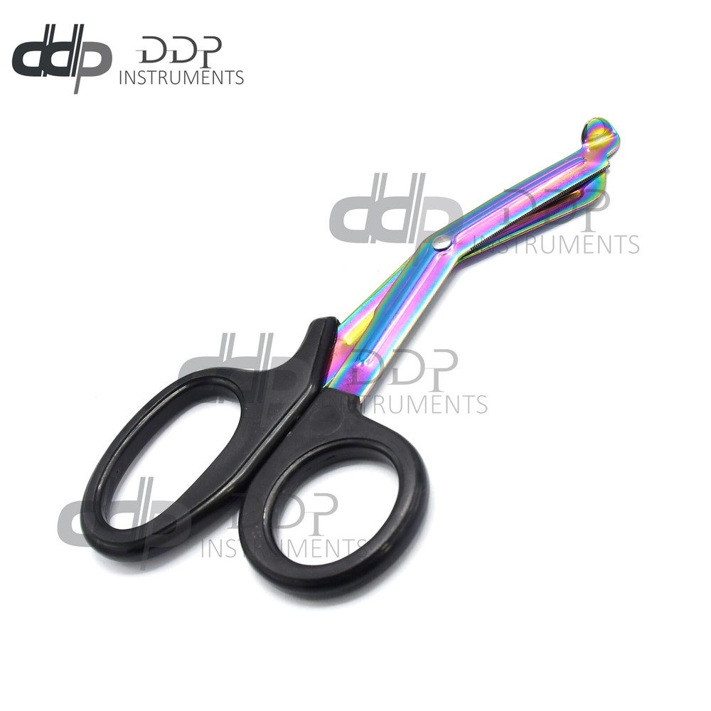 Rainbow Blade Tactical Shears Emt Scissors Black Handle 7.25" Aid Tools