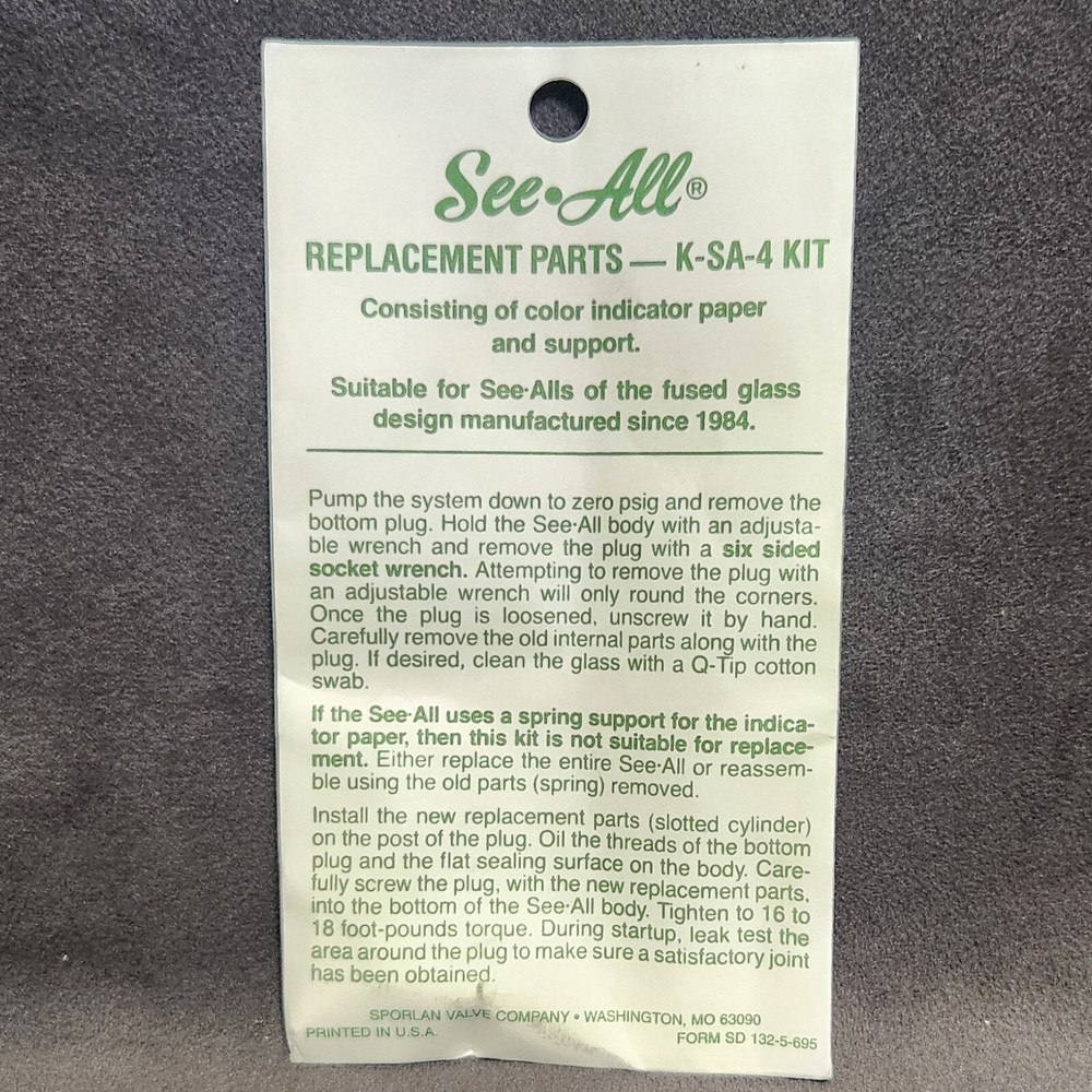 ~Discount HVAC~ SV-KSA4 - Sporlan - K-SA-4 Kit