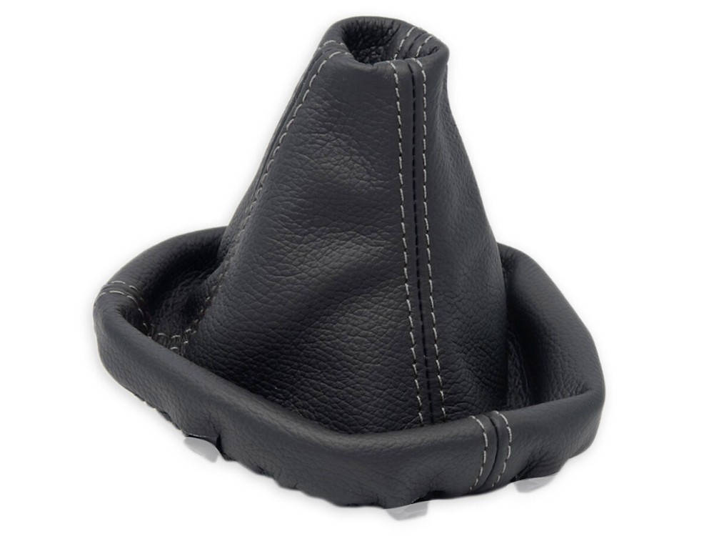 FOR FORD KA 2 2008-2016 GEAR SHIFT BOOT GAITER LEATHER STITCHING GRAY