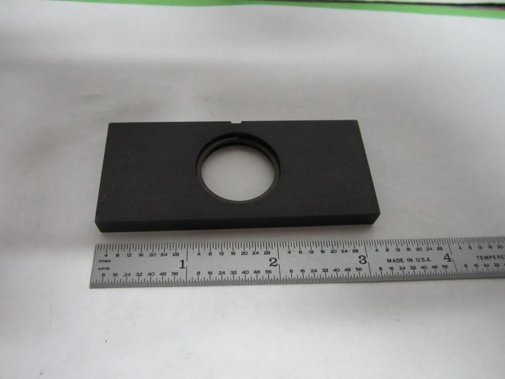 MICROSCOPE PART SLIDE COATED FILTER LEITZ GERMANY OPTICS AS IS BIN#S2-33