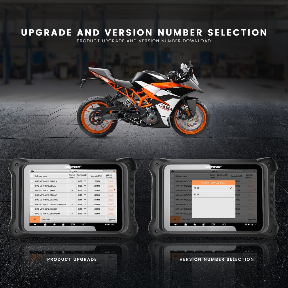 OBDSTAR MS70 Diagnostic Tool IMMO Programmer OBD2 Scanner for Motorcycle/ATV/UTV