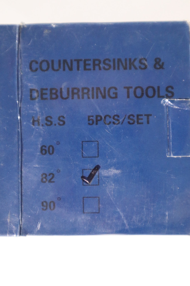 5 PIECE SET, 82°, ZERO FLUTE COUNTERSINK & DEBURRING HSS TOOL SET A016