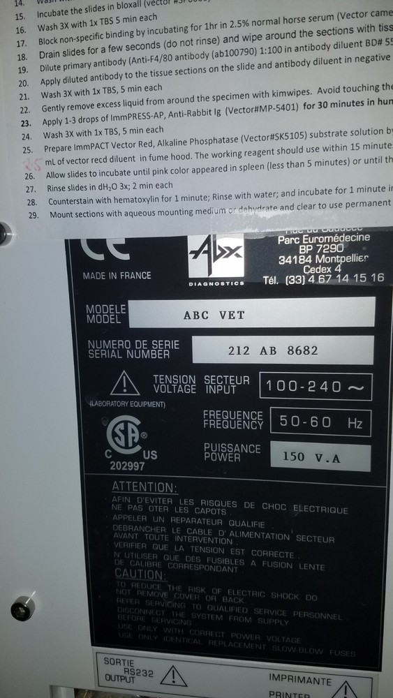 Scil Vet ABC Analyzer