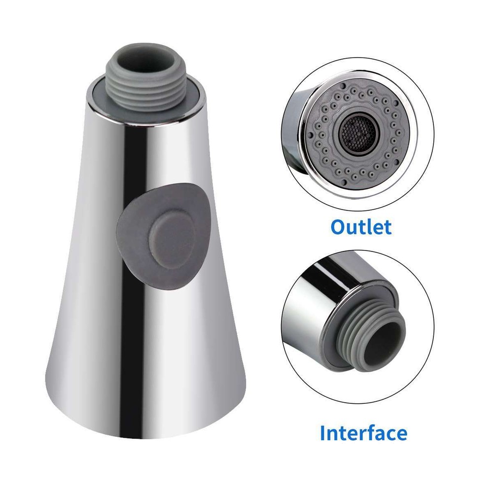 1/2x Kitchen Sink Pull-Down Faucet Sprayer Pull Out Spray Head Replacement Head