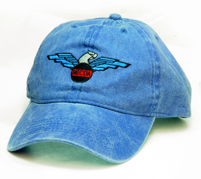 Embroidered MECOA engine flying cap hat