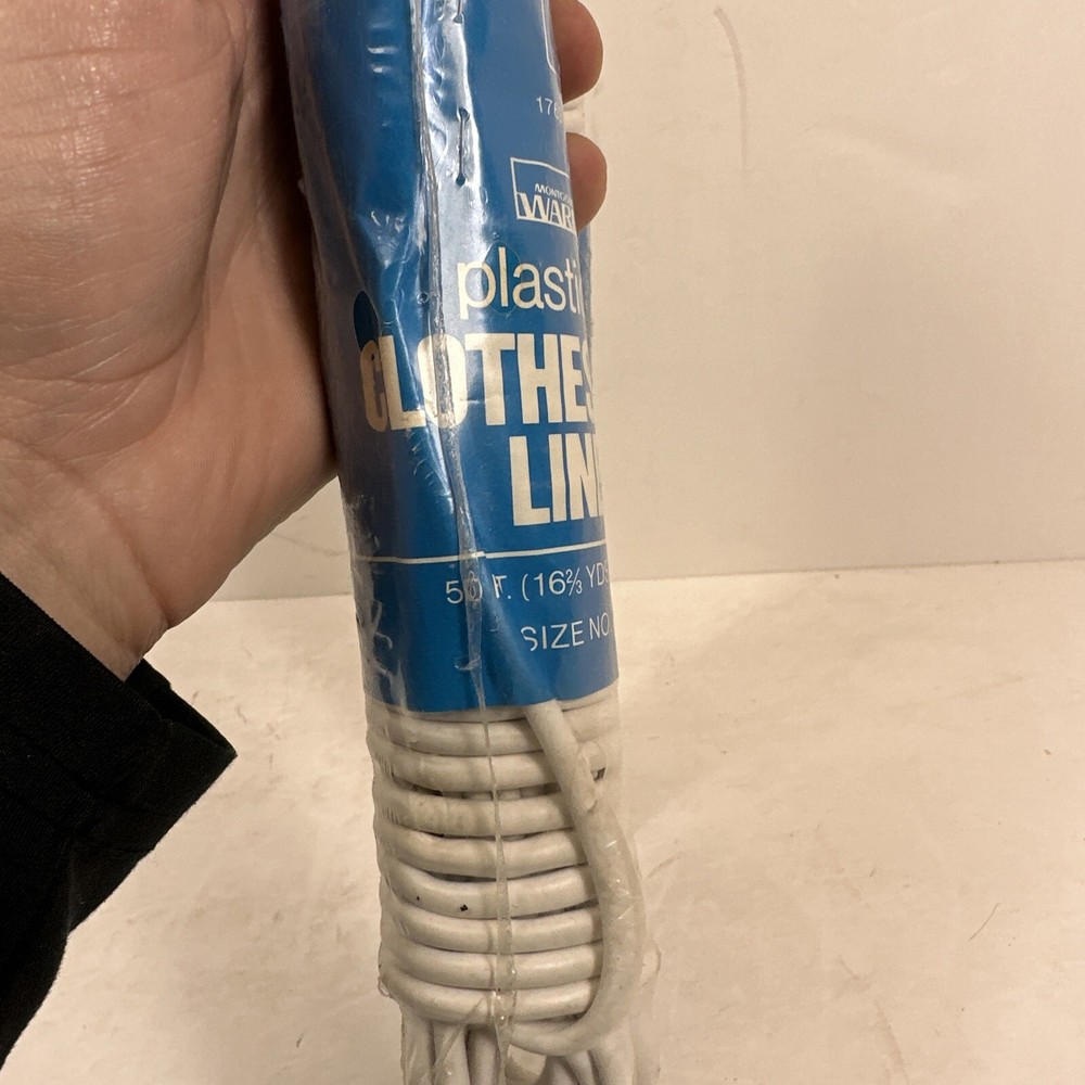Plastic Clothes Line - Montgomery Ward String for Pulley Size 7 x 50FT