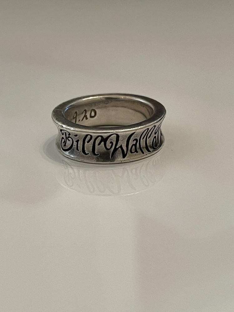 Bill Wall Denim Sterling Silver Ring US Size 8