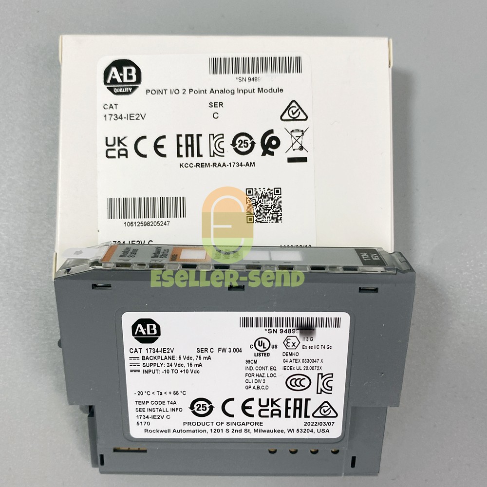 AB 1734-IE2V SER C 2 Point Analog Input Module 2023 New Factory Sealed 1734IE2V